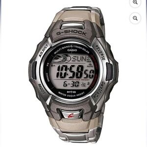 Casio Men's G-Shock Stainless Steel Tough Solar Atomic Digital Watch